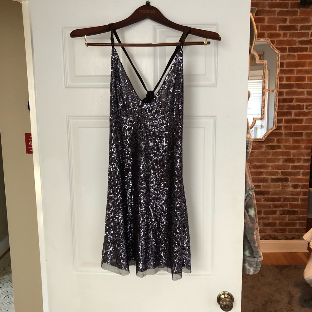 Free people - gold rush slip dress